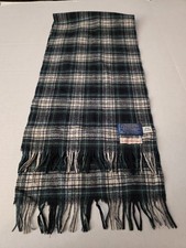 Vintage Pendleton Scarf w/ Fringe Plaid Tartan 100 Virgin Wool Classic USA