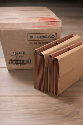 Smead SMD73800 Redrope File Pockets 1.75'' Exp 50/Box