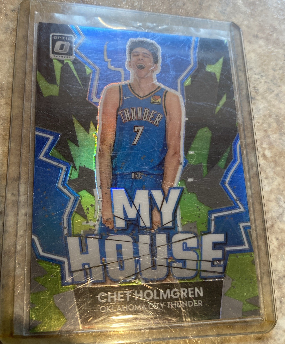 2022-23 Panini Donruss Optic My House Chet Holmgren Lime Green Prizm /149 (RC)