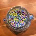 Vintage Clear Glass Bunny Candy Jar Chubby Rabbit Snack — photo 4