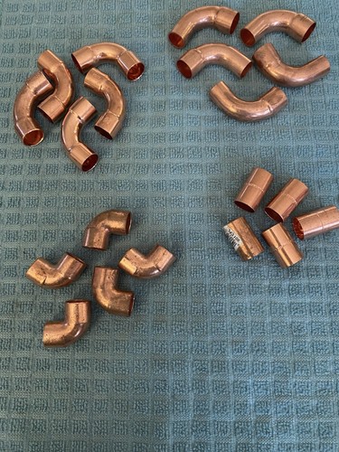 1/2” Copper Fittings Lot Of 20.