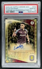 Marketplace image: 2025-26 Topps Chrome Ollie Watkins Auto SuperFractor #1/1 Aston Villa PSA 10