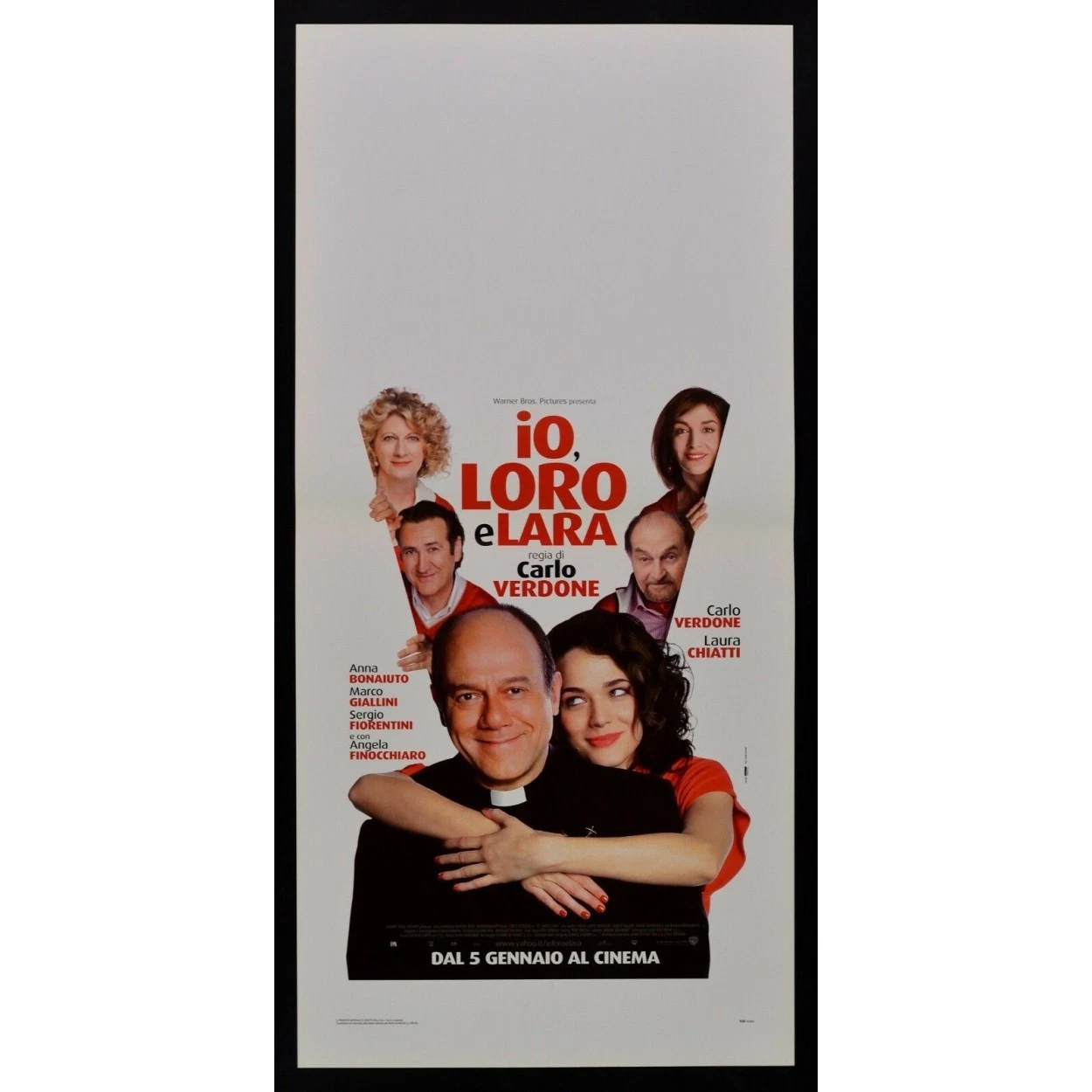 Locandina originale film Io, loro e Lara (2010) - Regia di Carlo Verdone