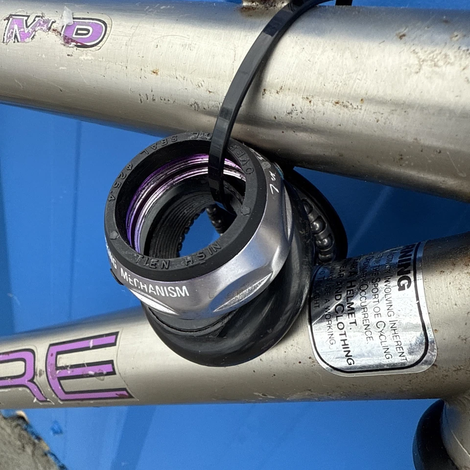"Marco de 15"" Parkpre Scepter Comp 26" Ti-Plated CrMo Steel MTB con soporte para auriculares 1994" Foto 4 de 4
