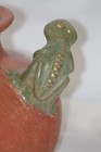 Unique Mexican red clay terracotta, folk art pot w/ frog handles — photo 4