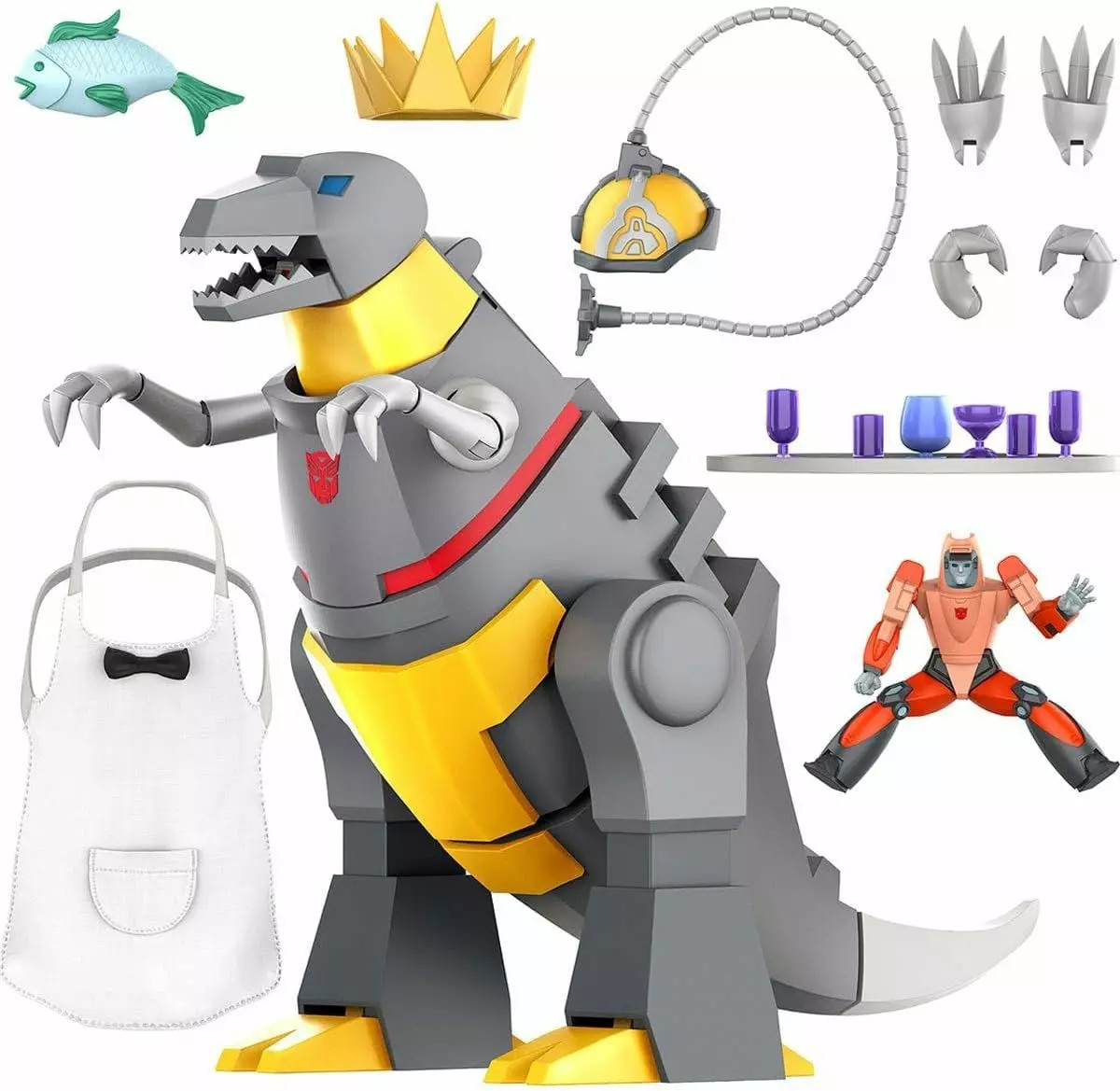 Figurine de collection Grimlock Transformers Super7 pour décoration bureau - 2