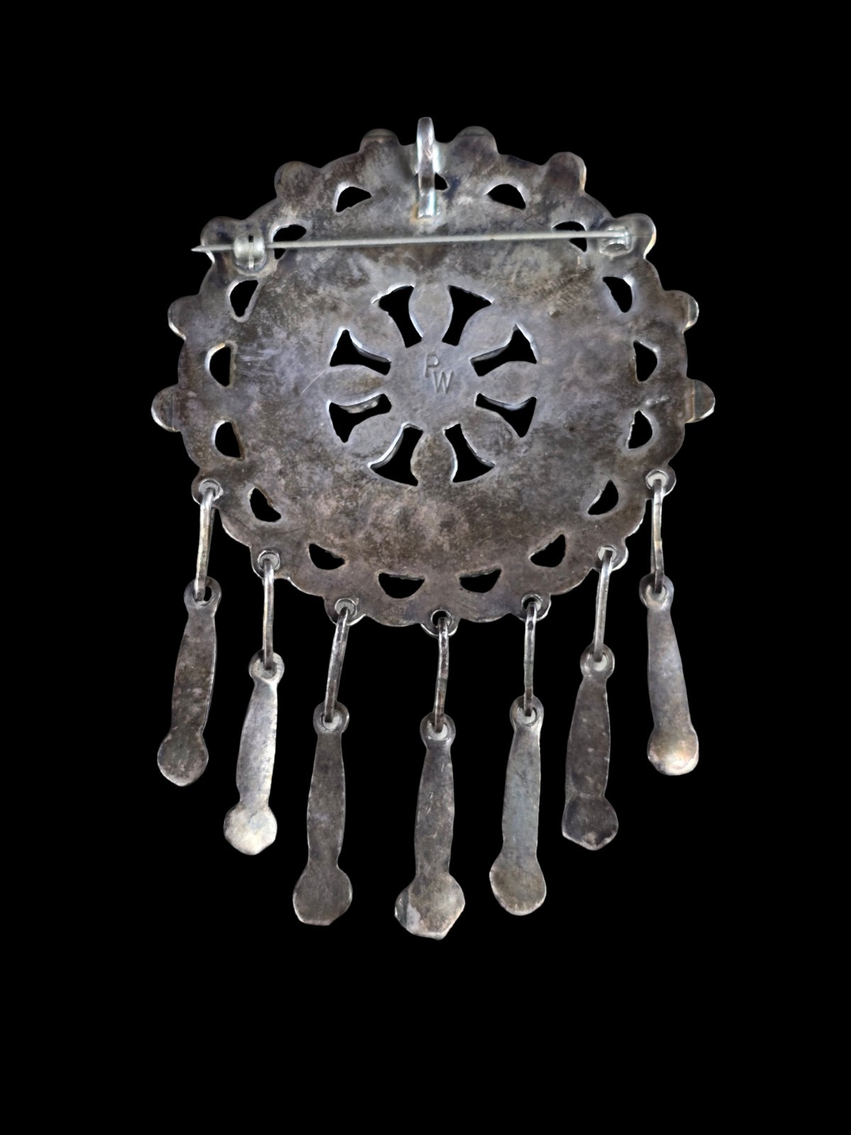 LARGE VINTAGE ZUNI PATSY WEEBOTHEE TURQUOISE CLUS… - image 5