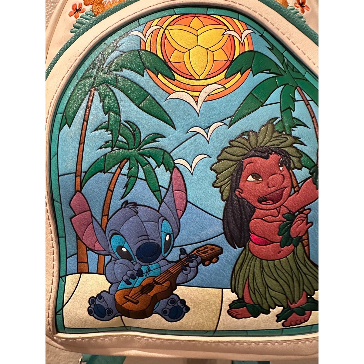 Loungefly Disney Lilo & Stitch Stained Glass Portrait Mini Backpack Set The next in the Amazon Stained Glass series is The Little  main image 2