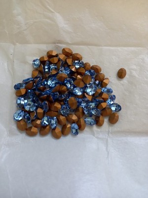 Art 4100 Swarovski 8x6mm Light Sapphire Oval Stone.  foliert. Unbenutzt. 50 Stück