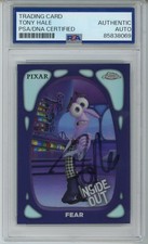 2024 TOPPS CHROME DISNEY PIXAR INSIDE OUT FEAR CARD TONY HALE SIGNED PSA DNA COA