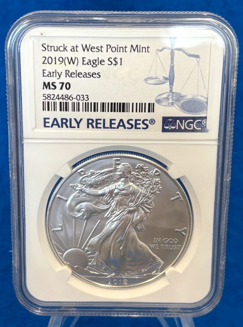 American Eagle MS 70 Graded 2019 Silver Bullion Coins for sale | eBay