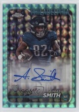 2024 Topps Chrome Rookie Aqua Geometric Refractor 108/199 Ainias Smith Auto x2o