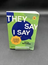 "They Say / I Say" with - Paperback, by Graff Gerald; Birkenstein - Good