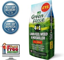 Greenforce G21086 Green Force Lawn Feed Weed Moss Killer 400M2 Fertilizer, Grey,