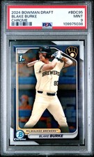 2024 BOWMAN DRAFT CHROME #BDC95 BLAKE BURKE PSA 9