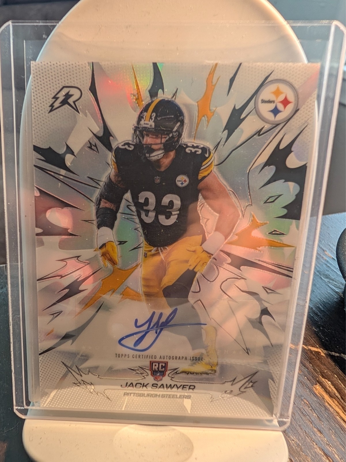 2025 Topps Resurgence Rookie Signatures #180 JACK SAWYER RC Auto Steelers