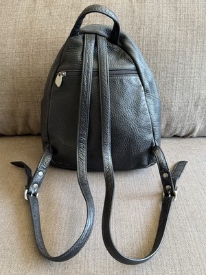 Vintage Labaire Pebbled Leather Small Backpack Limited Edition 2006 USA Made! Libaire Backpack Purse Limited Edition 2006 Black Leather 9  main image 4