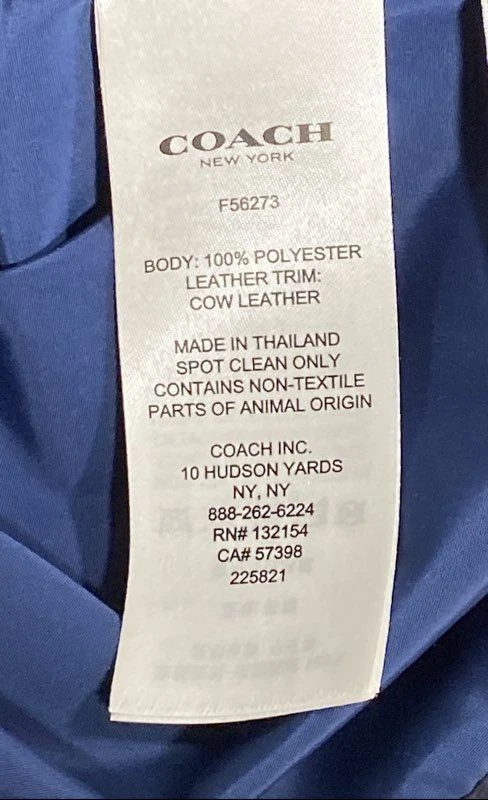 Coach Women Blue Camo Full Zip Hooded Windbreaker Jacket Outerwear S - Image 4 of 4