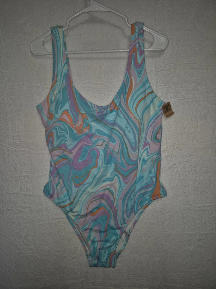 Nuevo con etiquetas Traje de baño Victoria’s Secret ROSA Mármol Remolino Una Pieza XXL Beach Resort Foto 2 de 4