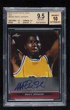 2012 Leaf Metal Holo Red 1/5 Magic Johnson #BA-MJ1 BGS 9.5 GEM MINT Auto HOF 2x0