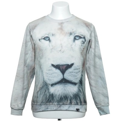Aloha From Deer, Sweatshirt, Größe: S, Beige/Mehrfarbig, Polyester, Print #SB2
