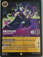 Disney Lorcana Into the Inklands EN3-Maleficent Mistress of All Evil 51/204 Reg