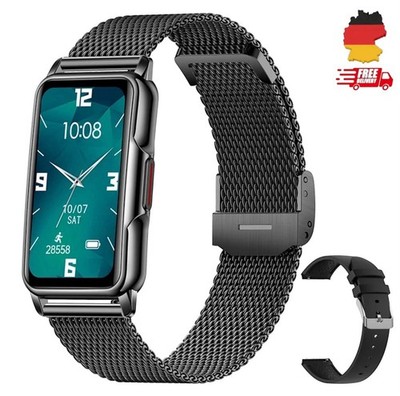 Herren Damen Smartwatch 1.47 Zoll Uhr wasserdicht,Herzfrequenz Fitness Tracker