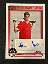 Sam Shaw 2023 USA Stars & Stripes Auto /72 Blue Jays
