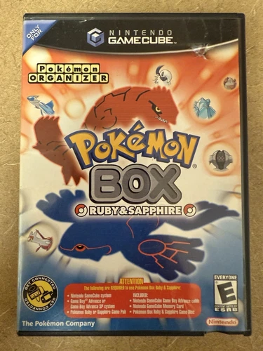 Pokemon Box Ruby and Sapphire Nintendo Gamecube Case And Case Art Only