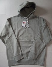 Nike Solo Swoosh Fleece Heavyweight Hoodie Grey Mens Large-Tall DX1355-063