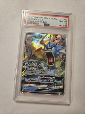 Pokémon Gyarados GX 18/111 Full Art Ultra Rare Crimson Invasion