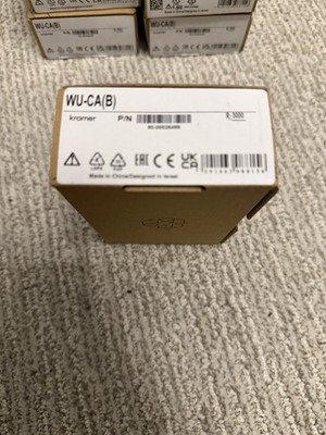 Kramer WU-CA (B) USB-C Wall-plate, Aluminum, Black (80-00026499)