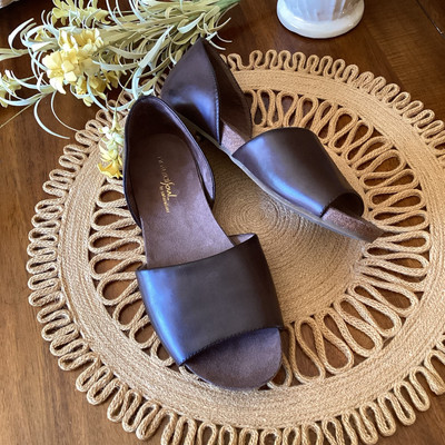 Naturalizer Natural Soul MADA Chocolate Brown Dorsay Flats, Size 8W