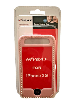 Apple iPhone 3G 3GS Pink Silver Diamonds Premium Executive Protector Case NEW