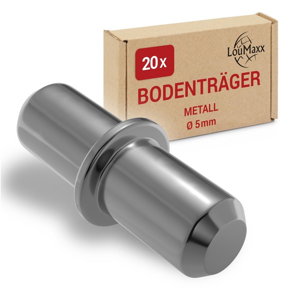 Loumaxx BodenträGer 5Mm 20 StüCk Mit Ring FüR Bohrung – Einlegeboden Halter-image