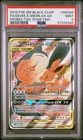 2019 POKEMON SM BLACK STAR PROMO TAG TEAM TINS FULL ART/EEVEE & SNORLAX GX PSA 9