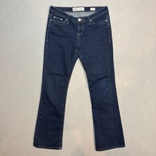 BKE Denim Payton Women's 30x31 1/2 Mid Rise Skinny Distressed Jeans Blue 1241