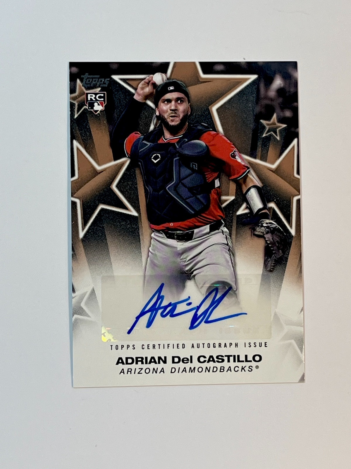 /50 2025 Topps Baseball Stars Auto Adrian Del Castillo Gold Foil Arizona D-backs