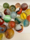 Vintage Mixed Glass Marbles Estate Collection Lot of 25 As Found Swirls Auction — photo 3