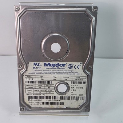 Maxtor 51024u2 Hard Disk Drive HDA 02 PCBA 04A 51A DA620CQ0