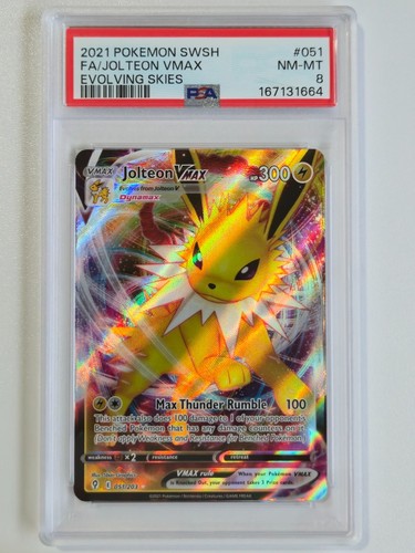 Jolteon VMAX graded PSA 8 for sale on eBay