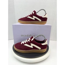 Madden Girl Womens Size 6.5 Giia Low Top Burgundy Shoes Casual Sneakers