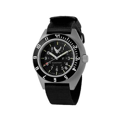 #ad #ad Authentic USAF Marathon Steel Navigator DATE Pilot Watch 41mm SSNAV D. NEW $769.96