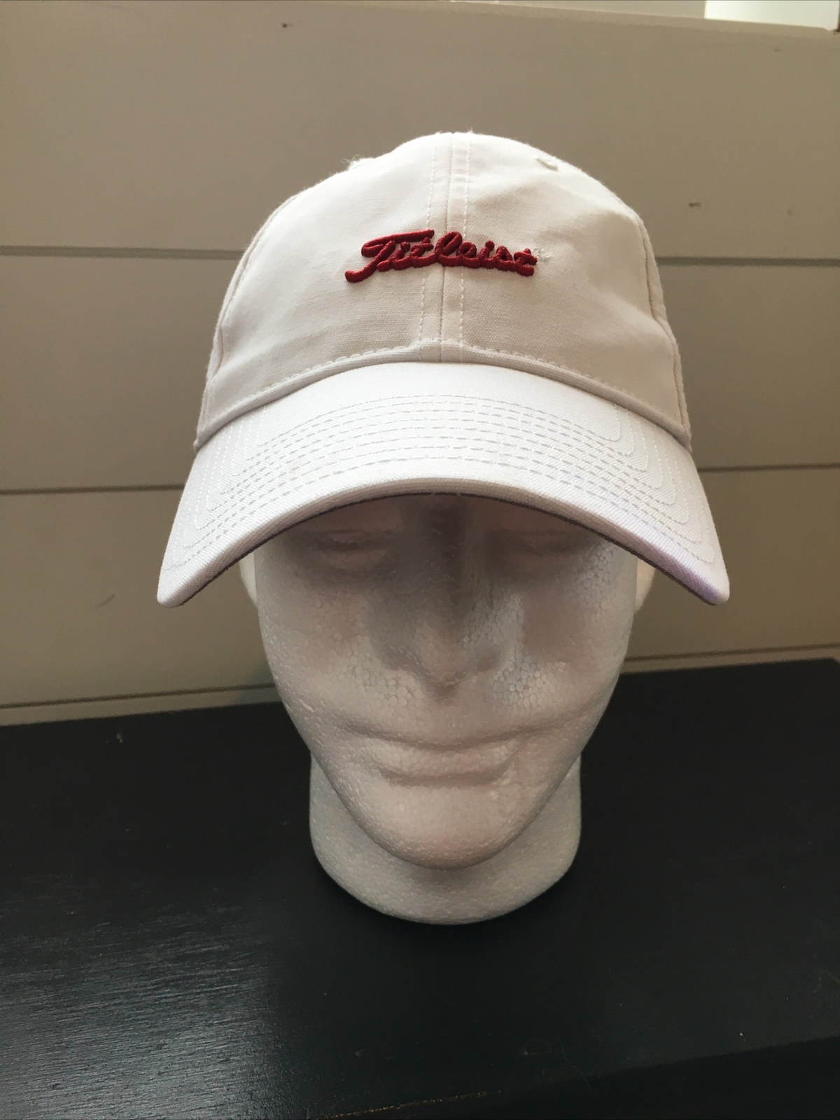 Titleist Hat/cap Strap Back Adjustable White Red … - image 1