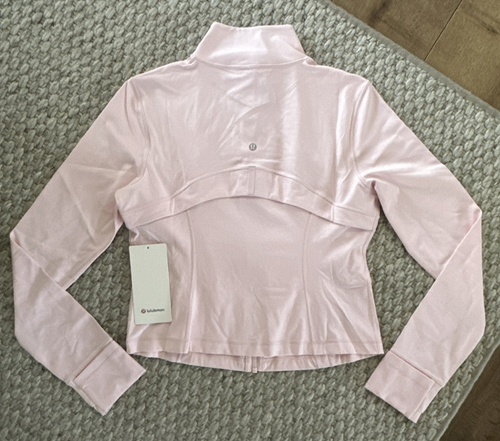 NEW LULULEMON Define Cropped Jacket Nulu Jacket Size 12 Strawberry Milkshake - Picture 2 of 4