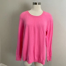 Banana Republic Womens Large Filpucci Fine Italian Superloft Yarn Pink Sweater
