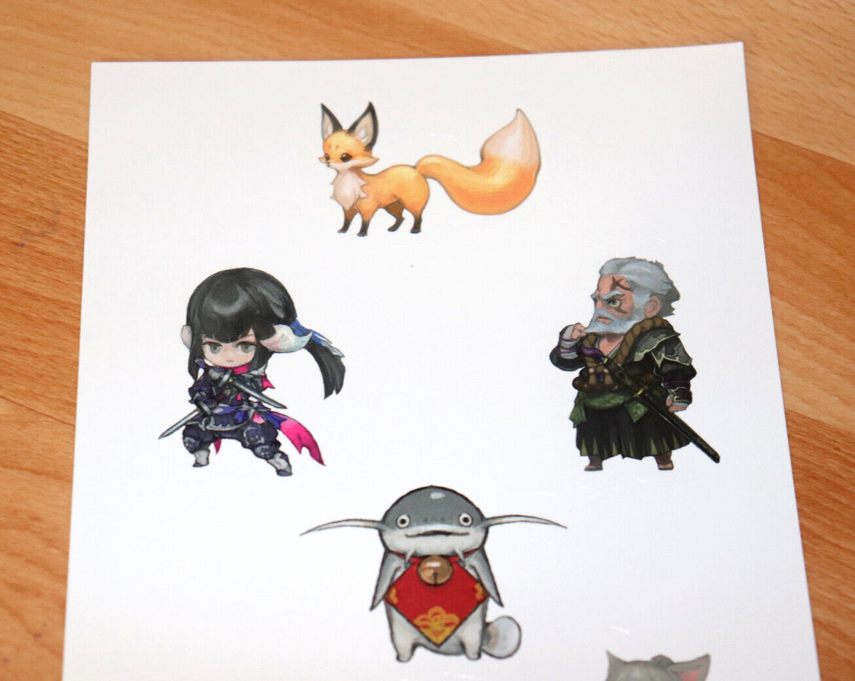 FINAL FANTASY XIV FAN FESTIVAL 2019 Paris Promo Rare Sticker Set