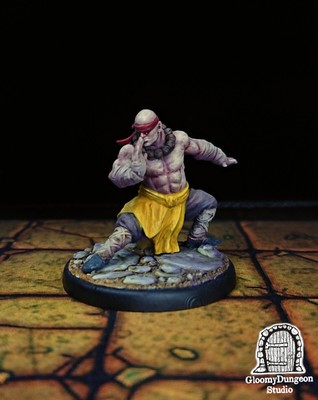 Mönch DnD Miniatur - Bemalte Fantasy Miniatur Warhammer D&D Pathfinder RPG