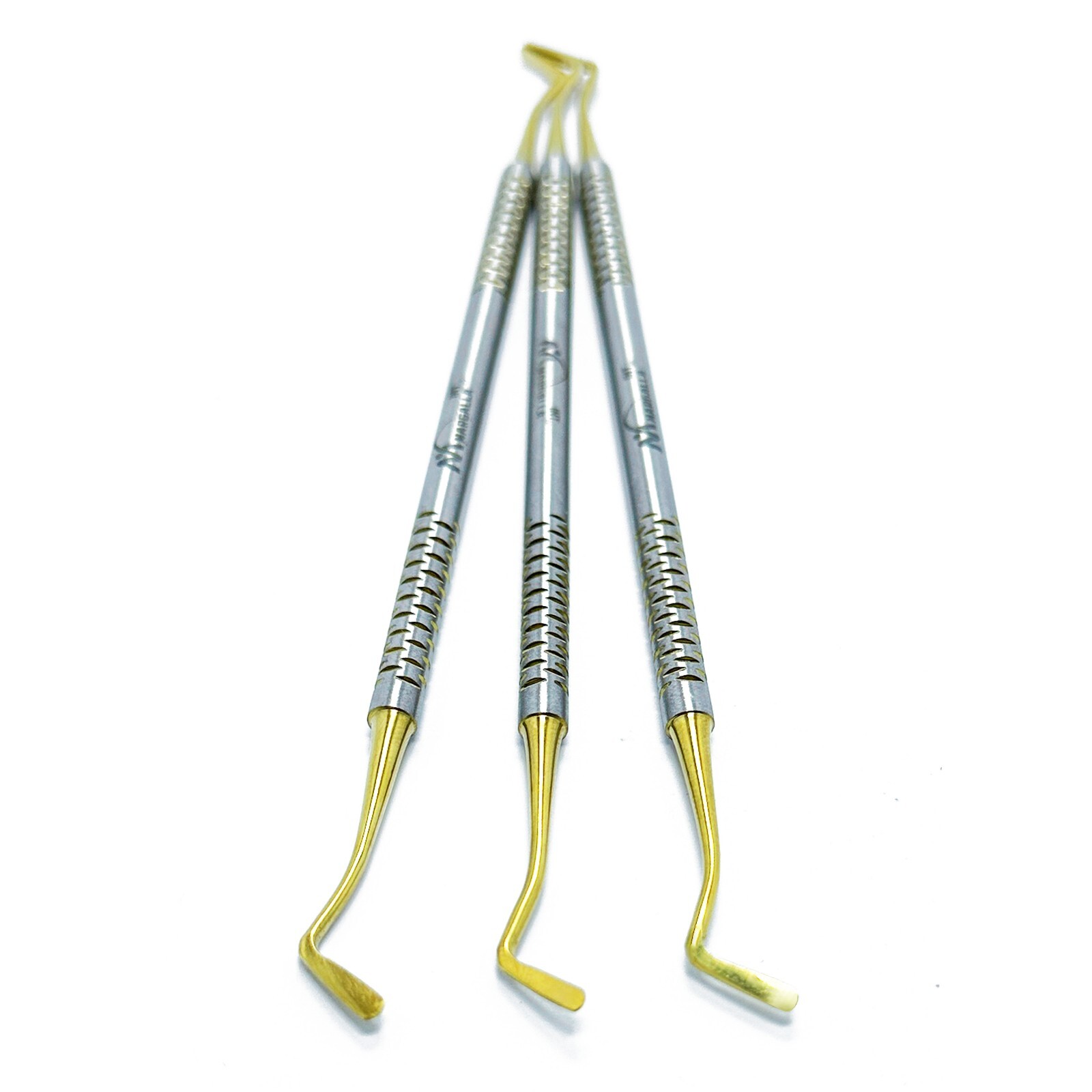 Titanium Gold Tips Dental Flat Plastic Filling Instruments Composite Restorative