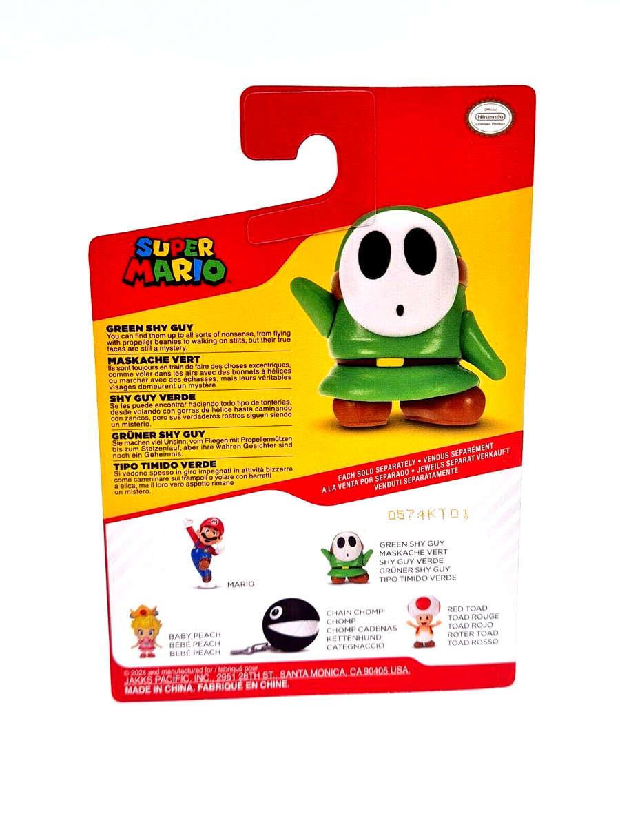 Jakks Pacific Nintendo Super Mario GREEN SHY GUY 2.5 Figure | eBay